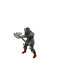 Guerreiro com armadura mdia e machado de guerra